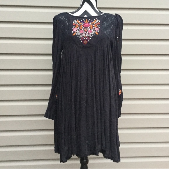 NWT Free People Moya Mohave Embroidered Mini Dress - Picture 4 of 7